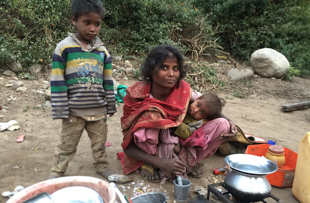 How are the families faring 18 months after their eviction from Charan Khad?